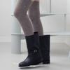 Hiig [no.612] Melange Brown Over-knee Socks