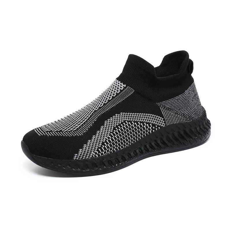 Summer commuting new casual overshoes mesh breathable lazy shoes flying weaving lightweight outdoor travel