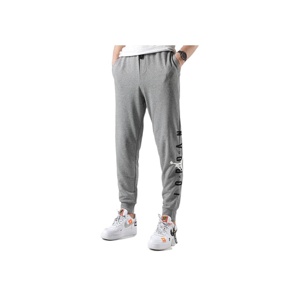 Jordan Pure Color Elastic Waist Knit Sport Pants Men Bottoms Gray AR4787-091