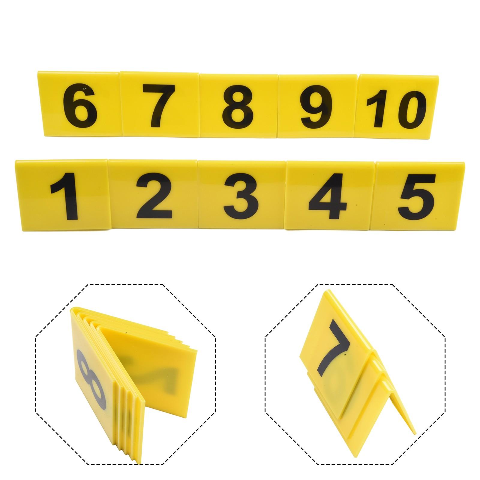 

Номер стола Легко чистящаяся акриловая настольная табличка жёлтый