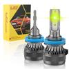 Futwod H8 H11 H16 LED Fog Bulb, Lemon Lime, Lime Green, Car Fog Lamp,