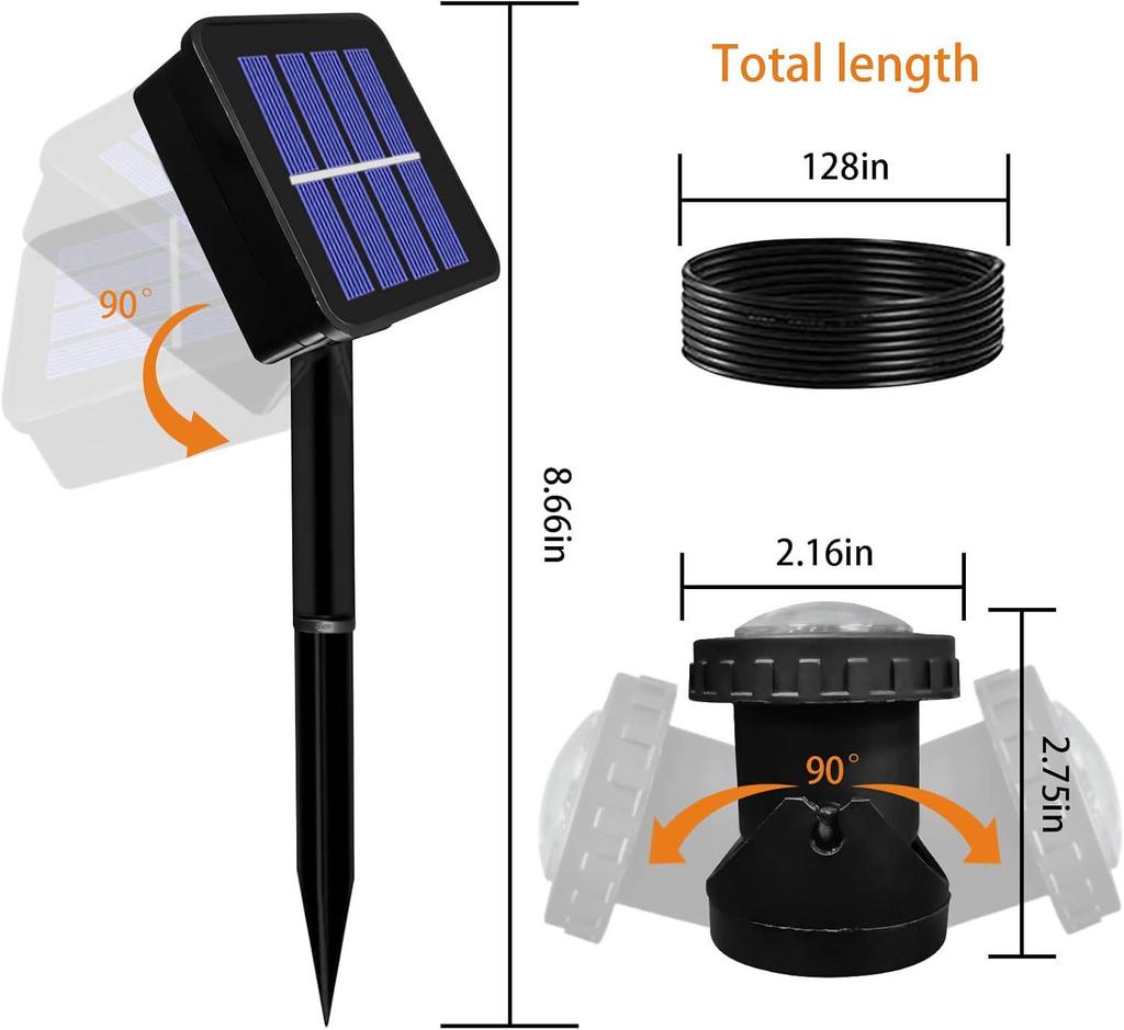 Outdoor Solar Garden & Pool Spotlight: Landscape Atmosphere Light for Courtyard & Underwater Ponds