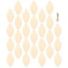 10 Pcs Wooden Light Bulb Slices Unfinished DIY Christmas Decoration Hanging Xmas Tree Wall Door Window Festive Crafts