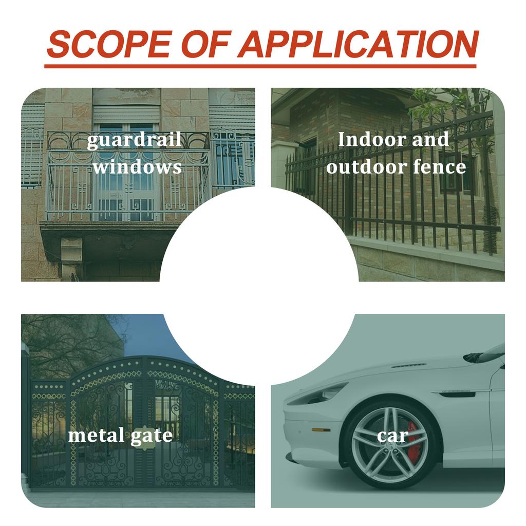 JUE-FISH Víceúčelová antikorozní barva na kov Antikorozní barva Antikorozní a nerezová barva Renovační barva na radiátor