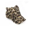 Thickened Baseball Cap Leopard Print Duckbill Cap Fashion Cat Ears Baseball Cap  Autumn