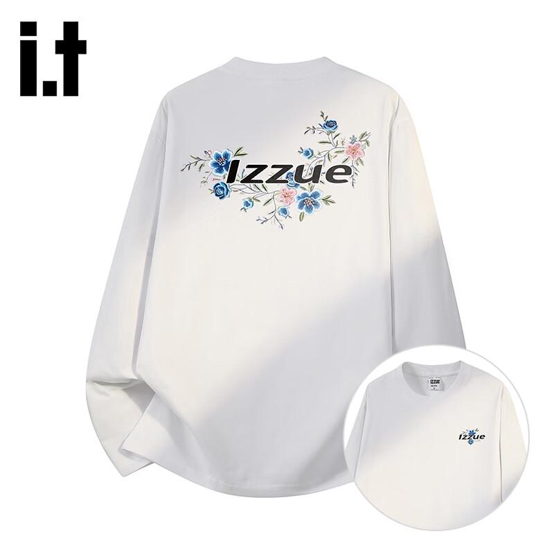 Izzue I.T Men s Round Neck Long-Sleeve Print T-Shirt 3XL