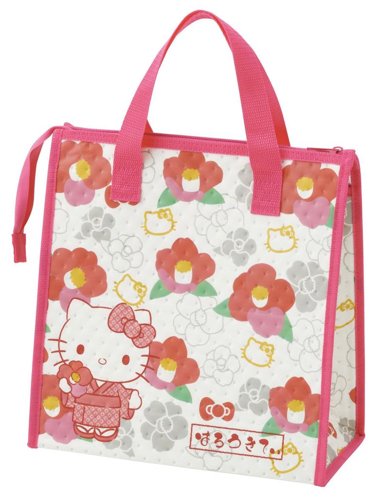 Skater Lunch Sanrio Hello Kitty Camellia Bag, Non-woven Fabric, Insulated, FBC1-A