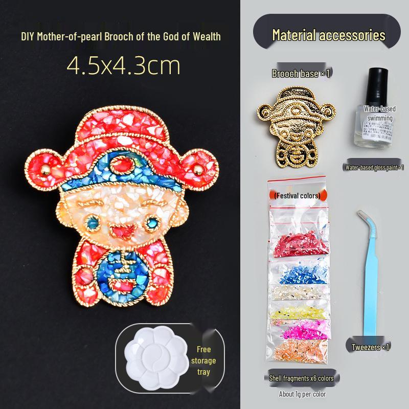 DIY Perlmutt Brooch Haarnadel Set: Schmetterlingsbasis für handgemachtes Drachenbootfest-Geschenk