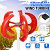 2000W Vertical Axis Wind Turbines Generator Lantern 5 Blades Motor Kit Home Hybrids Streetlight Electromagnetic 12/24V