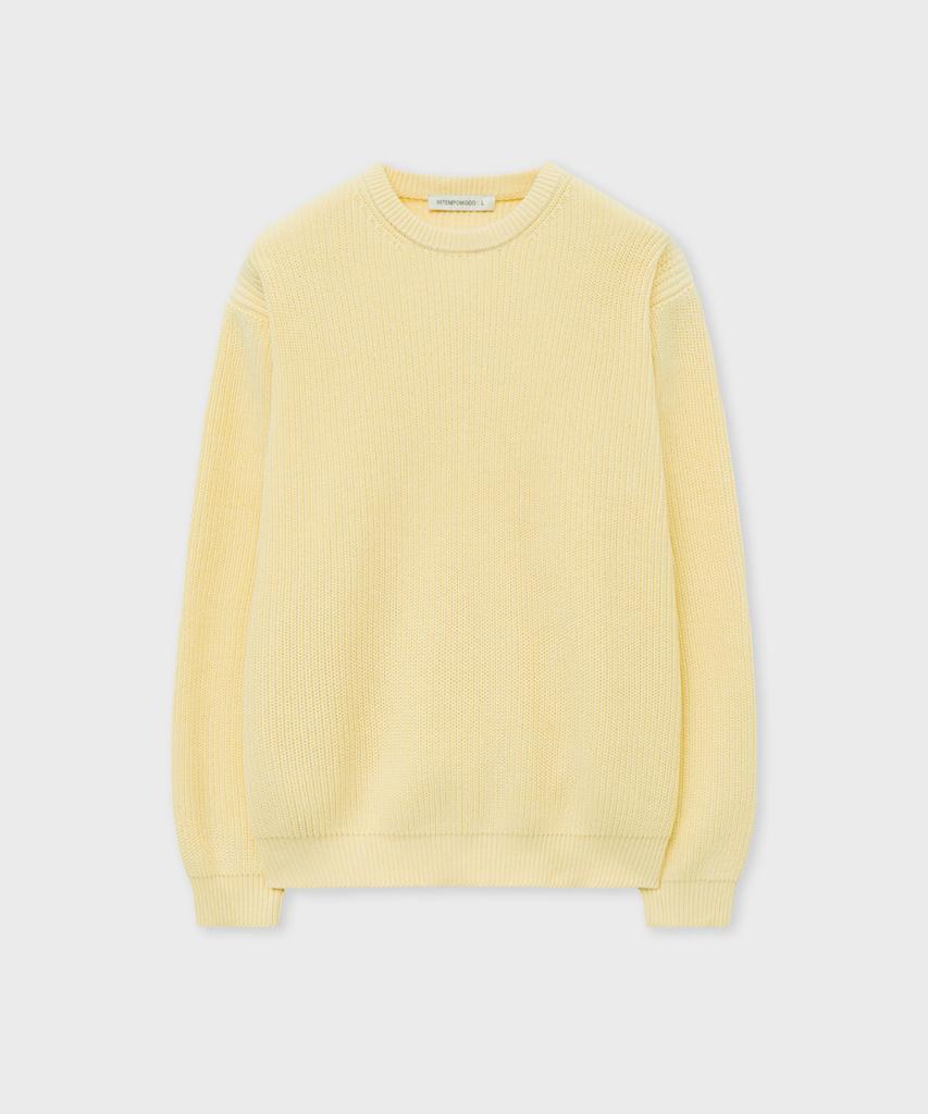 INTEMPOMOOD Hachi Elbow Volume Pullover_Light Blue