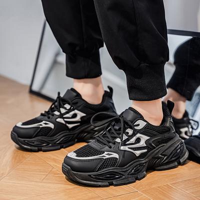Neue Mode Herren Vier Jahreszeiten Bequeme Dicke Sohle Schuhe Studenten Jungen Trendige Weiche Sohle Atmungsaktive Lässige Lauf-Sneaker