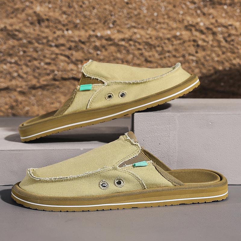 Fashion High-quality Men's Shoes,Breathable Canvas Shoes,lightweight Soft Soled Handmade Cloth Shoe,summer Casual Shoes Zapatos Casuales