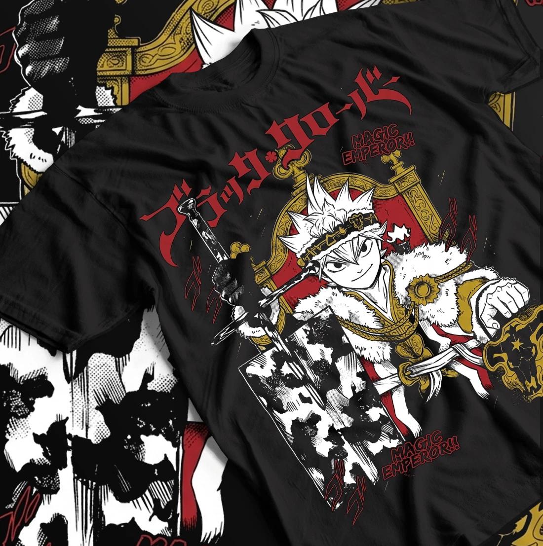 Asta Yuno T-shirt Black Clover Anime Manga Asta Girl Gifts Black Shirt All Size. 2XL