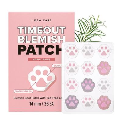 Idewcare Time Out Blemish Patch Happy For, 36 Pieces, 1 Piece