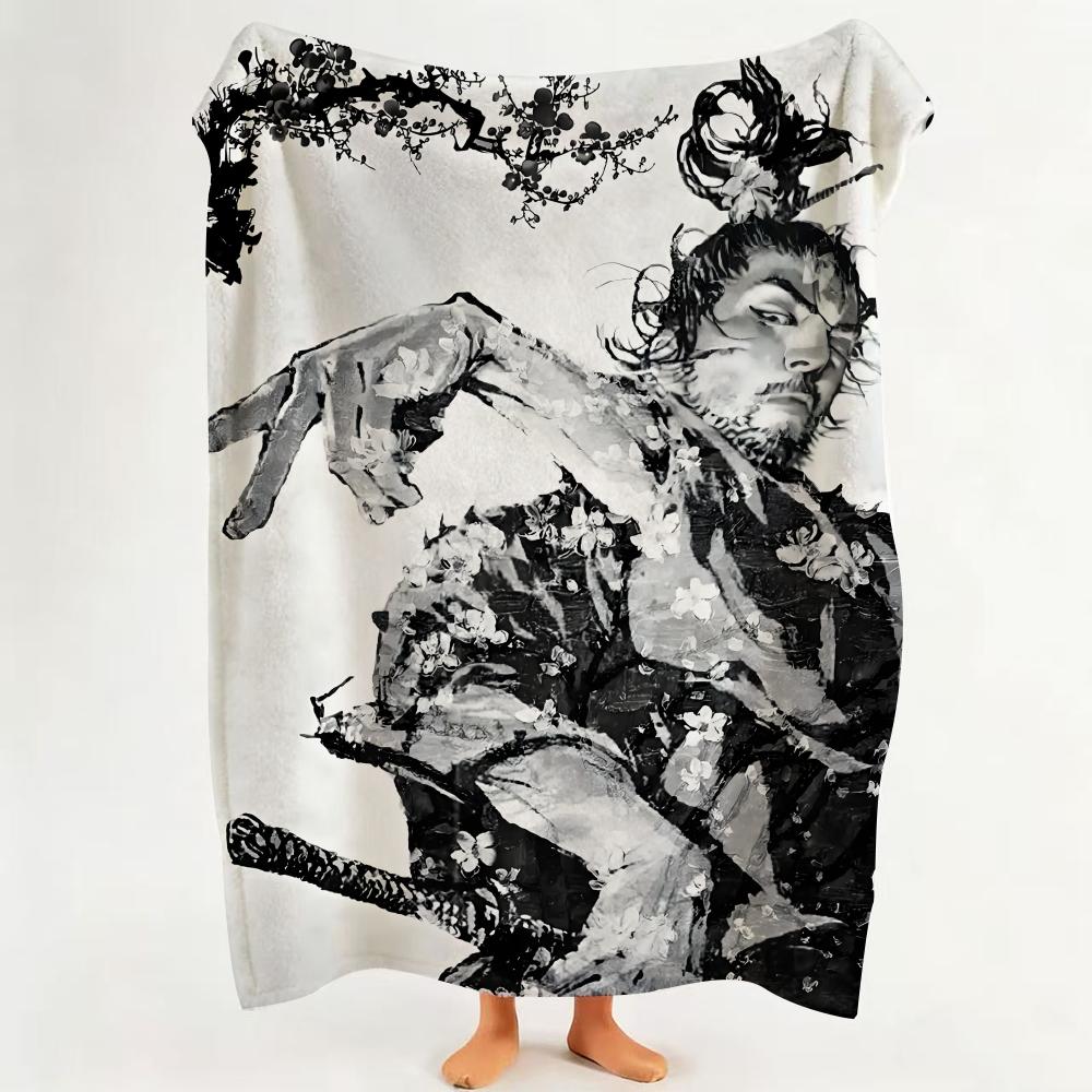 

Anime V Vagabond Throw Flannel Throw Blanket Suitable for Sofa Living Room Bedroom 75cmx90cm