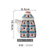 Hand Drawn Ceramic Seasoning Pot Kitchen Spice Container Oil Can Vinegar Pot Seasoning Bottle Ceramic Jar Spice Jar Oil Pots