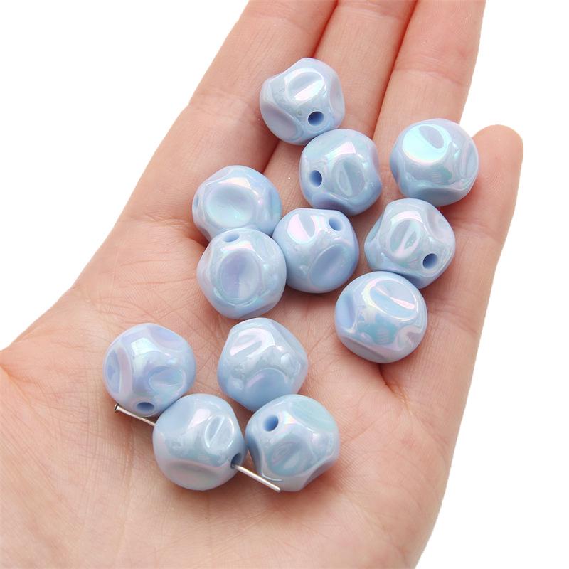 Acrylic Solid Color Beads for DIY Necklace & Bracelet Accessories