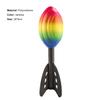 Sport Rocket Toy Portable Rainbow Color High Elasticity Flying Rocket Throwing Football for Kids