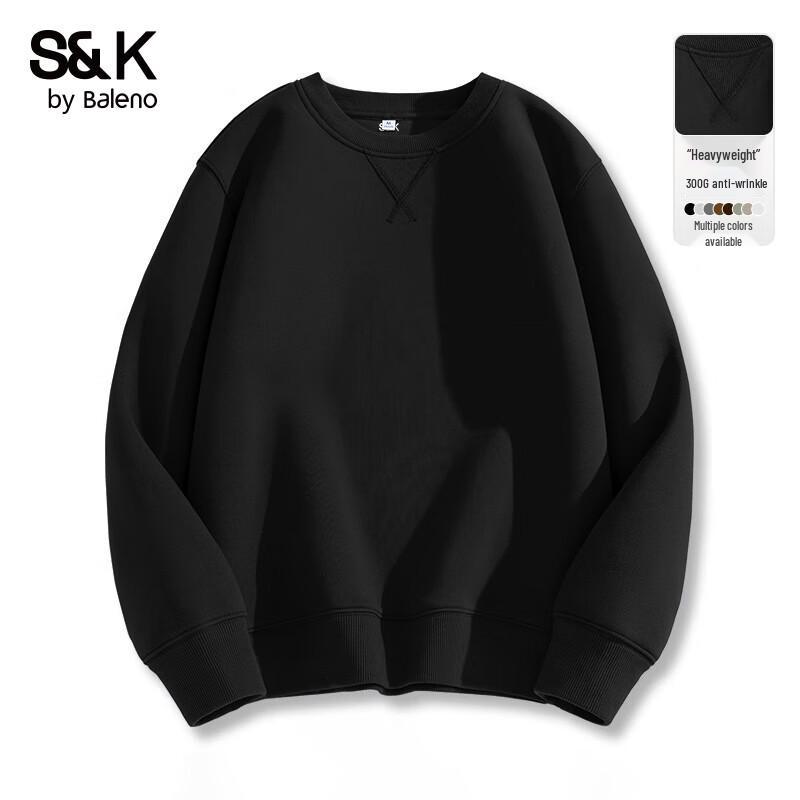 Baleno Men's Crewneck Sweatshirt with Triangular Detail