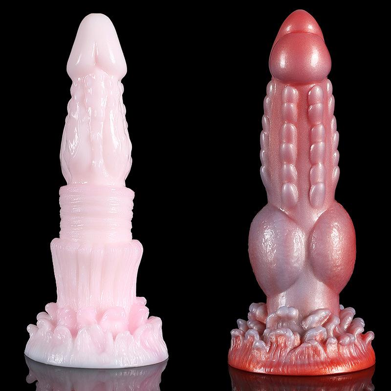 Mixed Color Luminous Alien Harem Anal Plug Collection Adult Sex Toy SM Female Masturbator Dildo