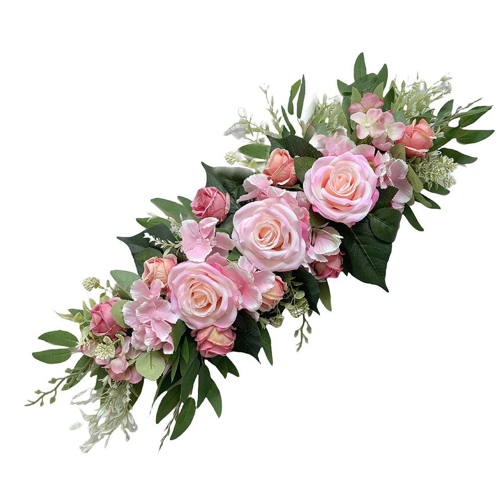 

Добро пожаловать Цветок Искусственный цветок Имитация цветка Розовый ряд Свадебный цветок на спинку стула Цветочная полоса для обеденного стола Цветок для передней части зеркала Украшение двери