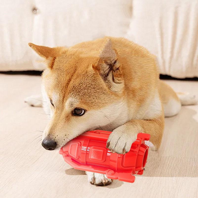 Pet food leaking toys dog chewing fun creative toys grinding teeth cleaning TPR chewing toys