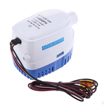 1100 GPH 12V 3,8A elektrické stokové čerpadlo Námořní člun Jachta Ponorná 40'' drát