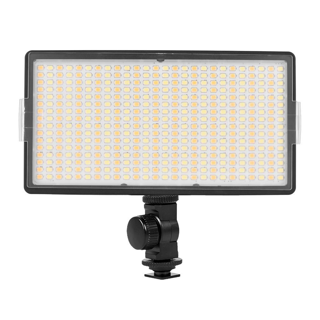 LED-416 LED Video Light Professional On-Camera Photography Light Panel 416PCS Bright Light Beads Bi-Color Temperature 3200-5600K Dimmable B
