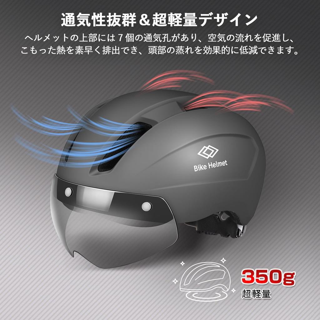 Mixiu Bicycle CE with Magnetic UV Impact Adjustable Size with LED for Road and and School Helmet, Certified, Goggles, Protection, Windproof,