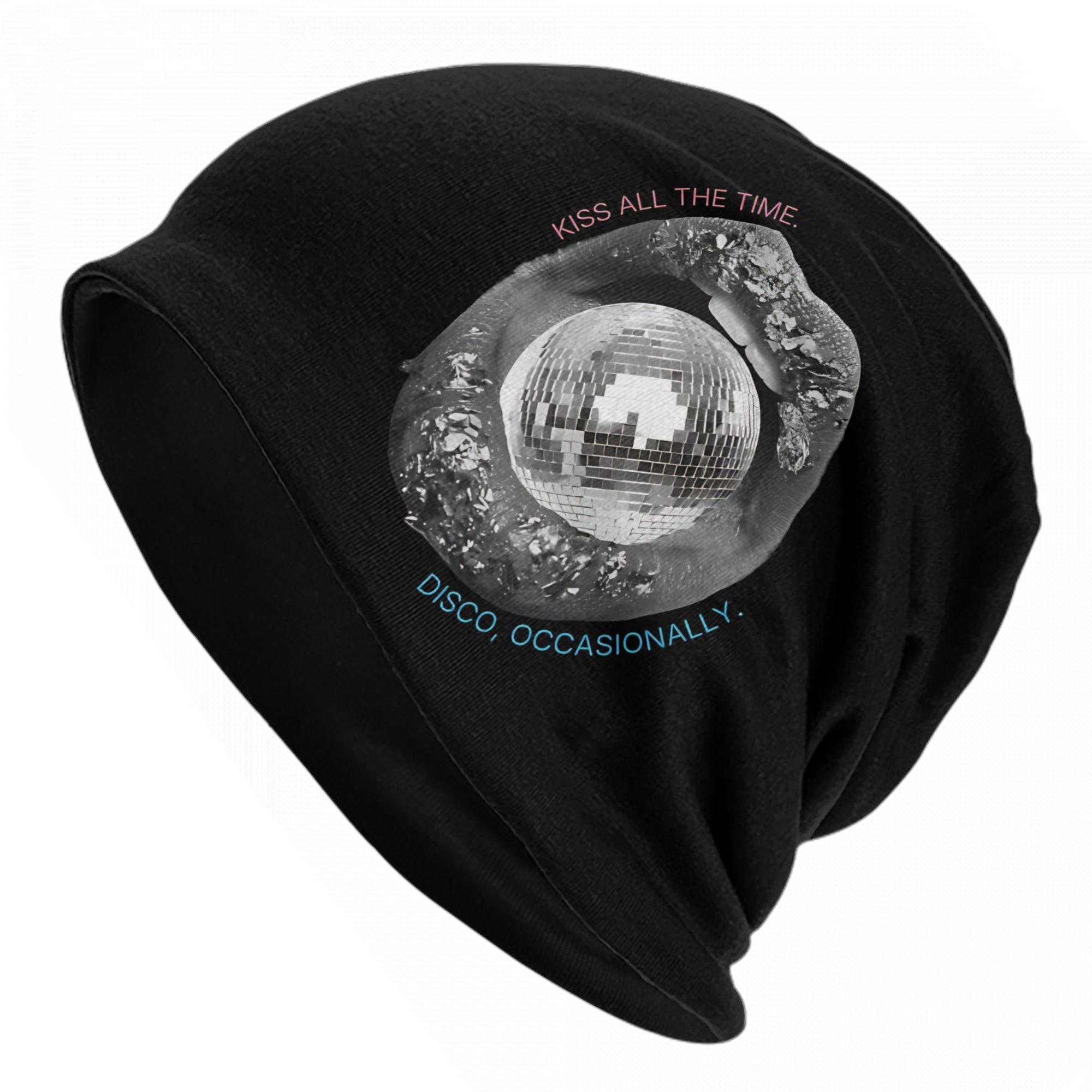

Kiss All The Time Disco Caps Harrys Music Styles Unisex Women Outdoor Skullies Beanies Hats Spring Warm Thermal Elastic Bonnet Hat One Size