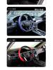 Universal Non-Slip Carbon Fiber Steering Wheel Cover - All-Season, Dirt-Resistant, Water Transfer Pattern.