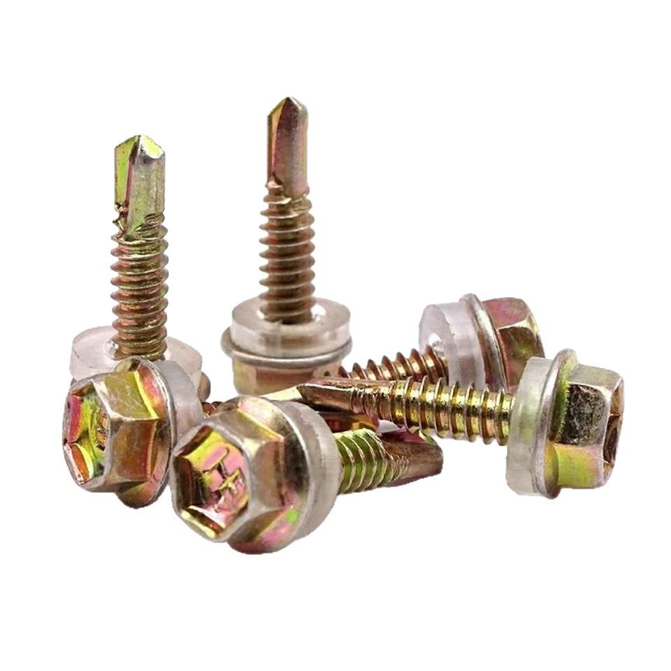 Galvanized Steel Self-Tapping Hex Head Screws for Metal Sheets – 4.8M5.5