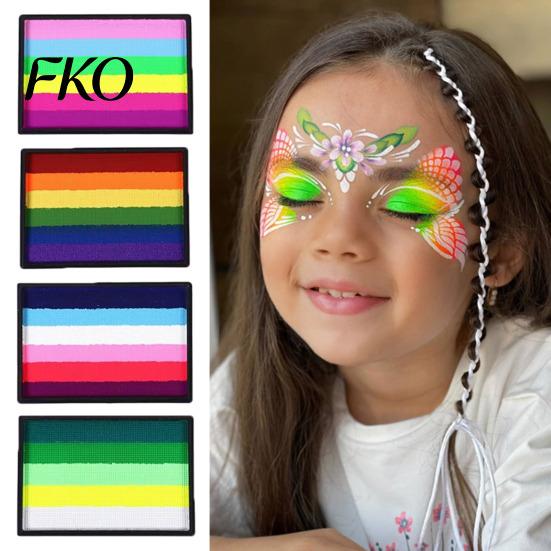 High Pigment Body Paint 50G Rainbow for Face Painting, Makeup Easy Blend Halloween Party Cosplay, Washable Kids Adults Performance