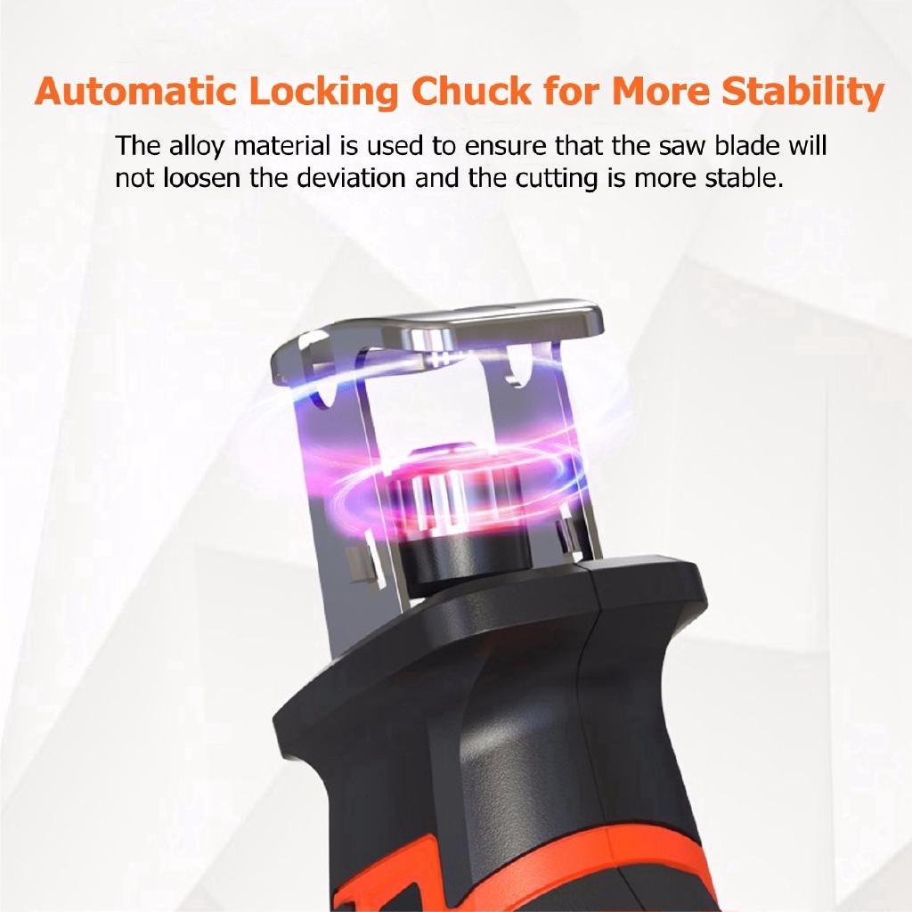 3000RPM Reciprocating Saws Saber Saw Portable Cordless Electric Power Tools Jig Saw with 1pcs Battery 21V