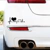 16x7cm Heartbeat Love EKG Car Sticker Auto Body Bumper Windows Motorcycle Laptop Walls Vinyl Film Decal Car Tuning Accessories