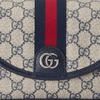 Gucci Ophidia Double G Logo Adjustable Shoulder Strap Magnetic Flap Zipper Closure Canvas And Leather Trim Messenger Bag Mini 772239-FACUK-4047
