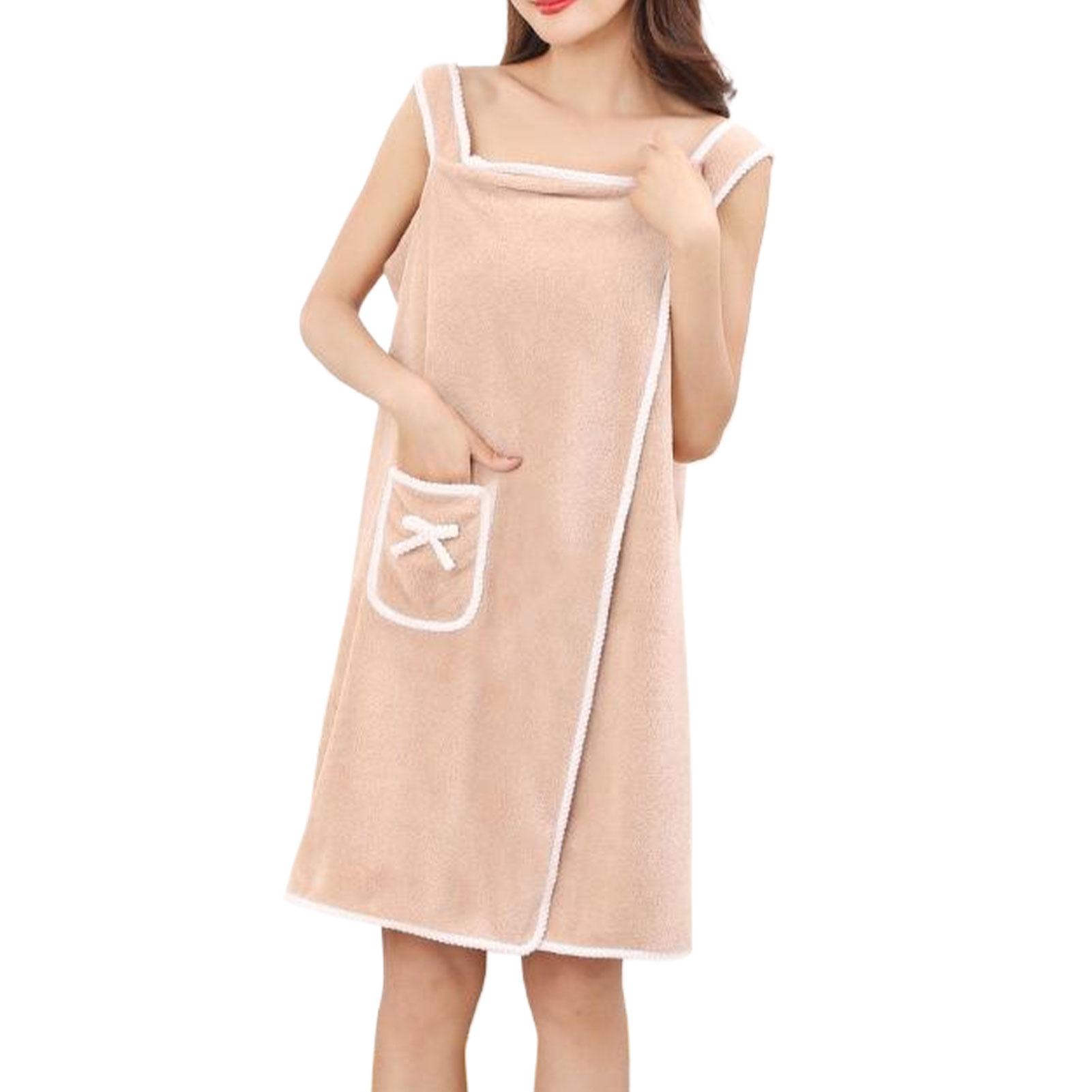 

Polyester Wearable Towel For Women With Smooth Touch After Bath Wrap Around Towel For Women хаки