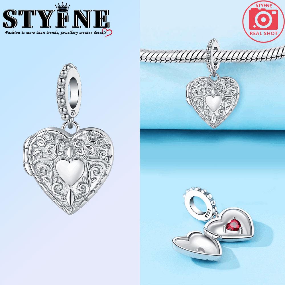 Copper Couple Gesture Heart Lock Key Combination Charms Beads Pendant For Original Bracelet Woman Girl Jewelry