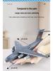Meisheng LZ09 Sound & Light Pull-back Alloy Fighter Jet Toy for Kids
