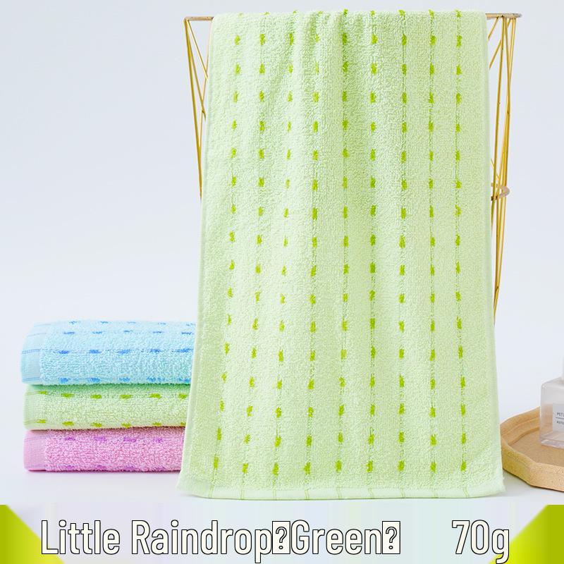 Thick Absorbent Pure Cotton Face Towel with Embroidered Logo for Adults