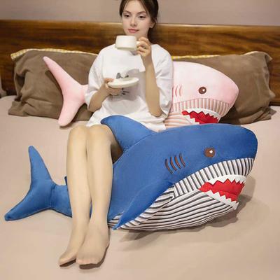 Giant Plush Shark Pillow 100cm Soft Fluffy Stuffed Animal for Cuddling & Sleeping Big Huggable Shark Toy for Kids Adults