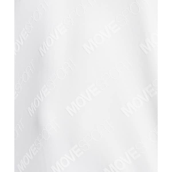 Move Sports Descente Collared Short Sleeve Polo Shirt with UV Dry Size S Men's Protection, Stretch, Sunscreen, Jacquard, White,