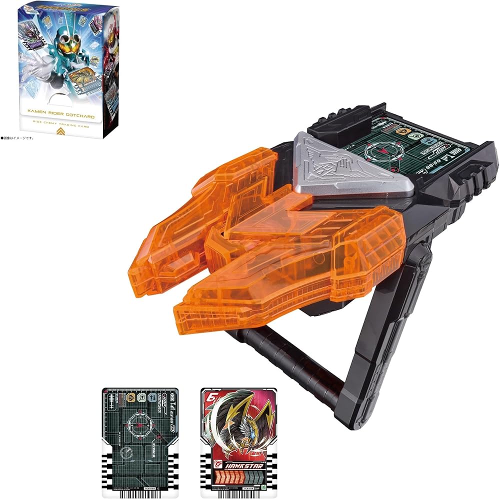 Bandai Kamen Rider Gatchard DX Gatchard Driver Transformation Belt with Ride Chemical Trading Card Case