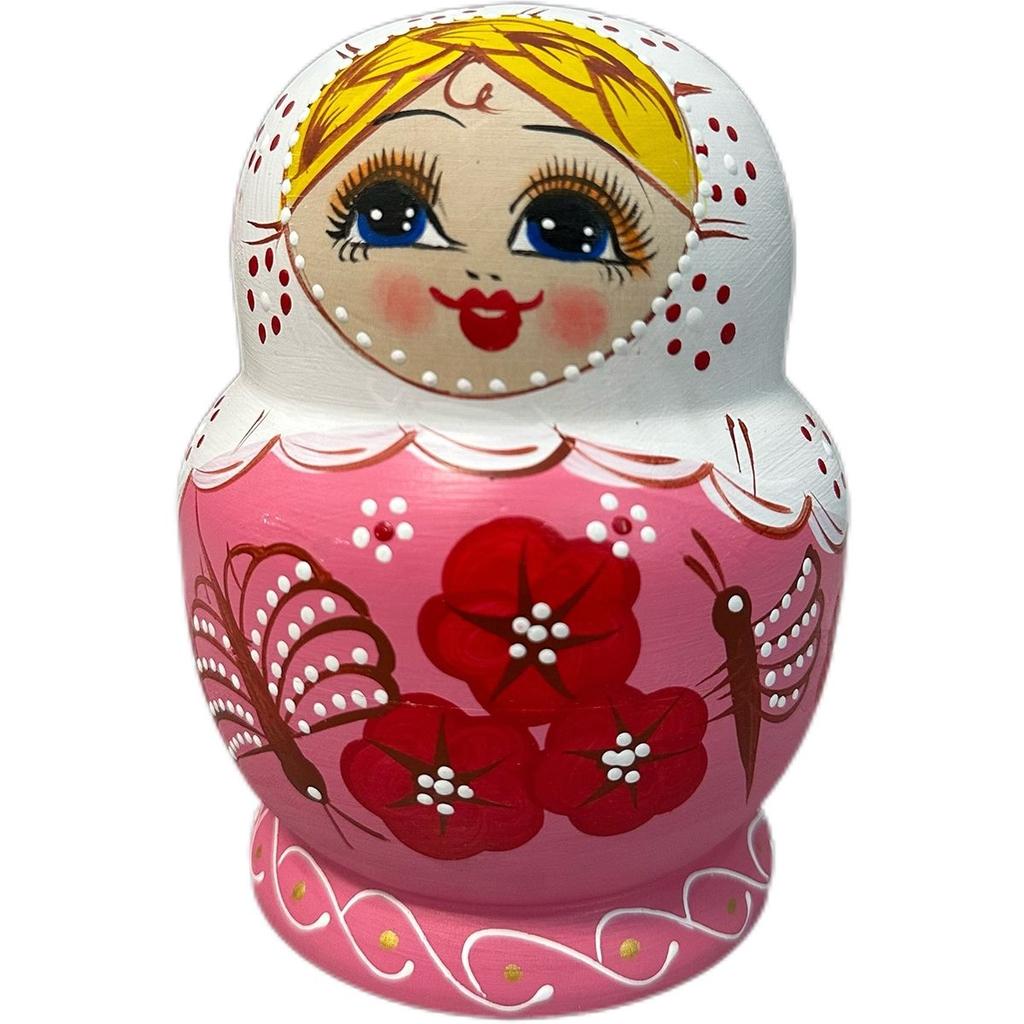 Russian Nesting Dolls Handmade Wooden Doll 10-layer Butterfly Basswood Children's Toy Hand-painted Birthday Gift