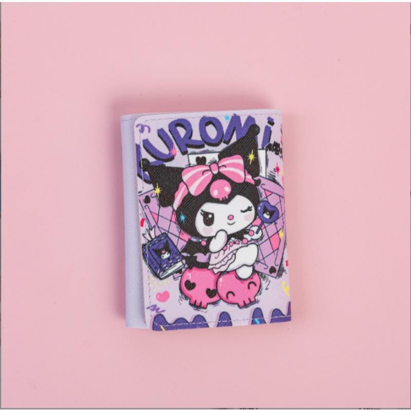 

Новая милая визитница маленькая, многокарточная, большой вместимости, с анимацией, детский кошелек для мелочи для студентов, мультяшный кошелек.