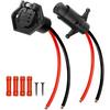 Trolling-Motor Stecker und Buchse 12V-24V 8 Gauge 2-adrig, Professionelles wasserdichtes Trolling-Motor Schnellverbindungs-Kit Kompatibel mit Minn Kota Boot
