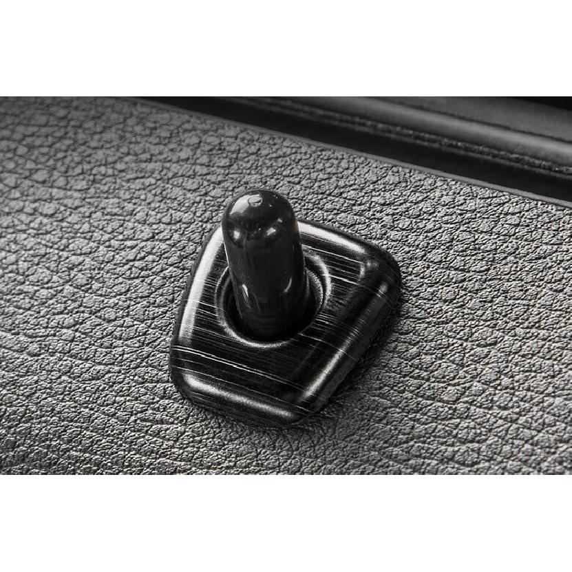 Fit For BMW X1 F48 2016-2021 Black Titanium Inner Door Bolt Lock Down Cover Trim