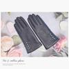 Dashi and Grill Bar SAKE DASHI Dejiru Index Thumb Individually Hand Circumference [Kyoto-style & Dashi] Women's Gloves, Leather-Look Coating, Touch,