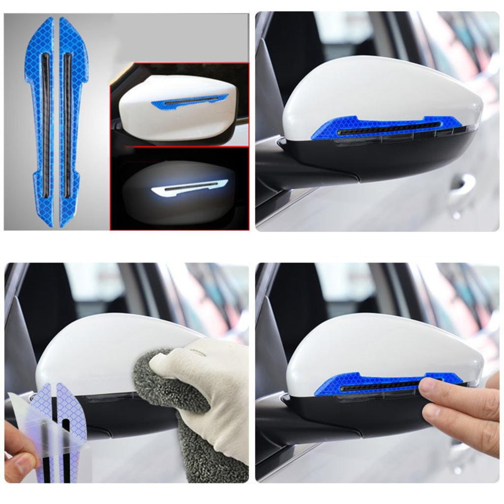 Car Reflective Stickers, Door Border Collision Strips, Leaf Boards, Creative Personality, Rearview Mirror Stickers, Body Scratches, Occlusion
