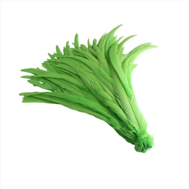 100Pcs/Lot All Sizes Colored Rooster Feathers for Crafts Fly Tying Materials Long Pheasant Carnival Wedding Decoration